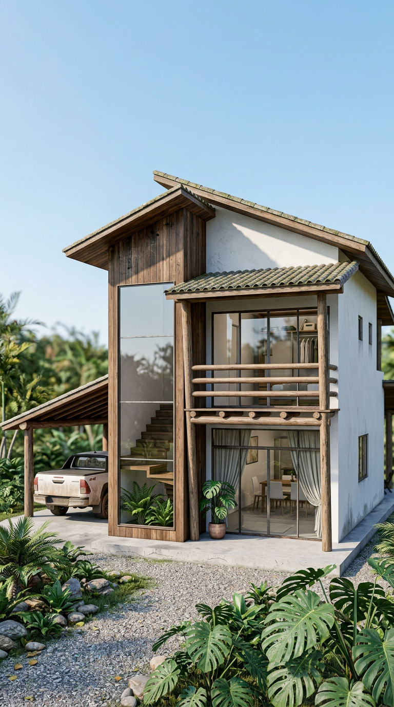 Casa Bosque — Modelo Rústico Contemporâneo